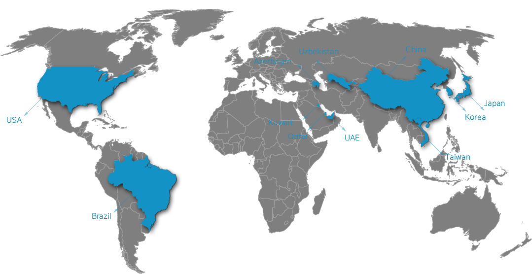 CTC world map Oil & Gas