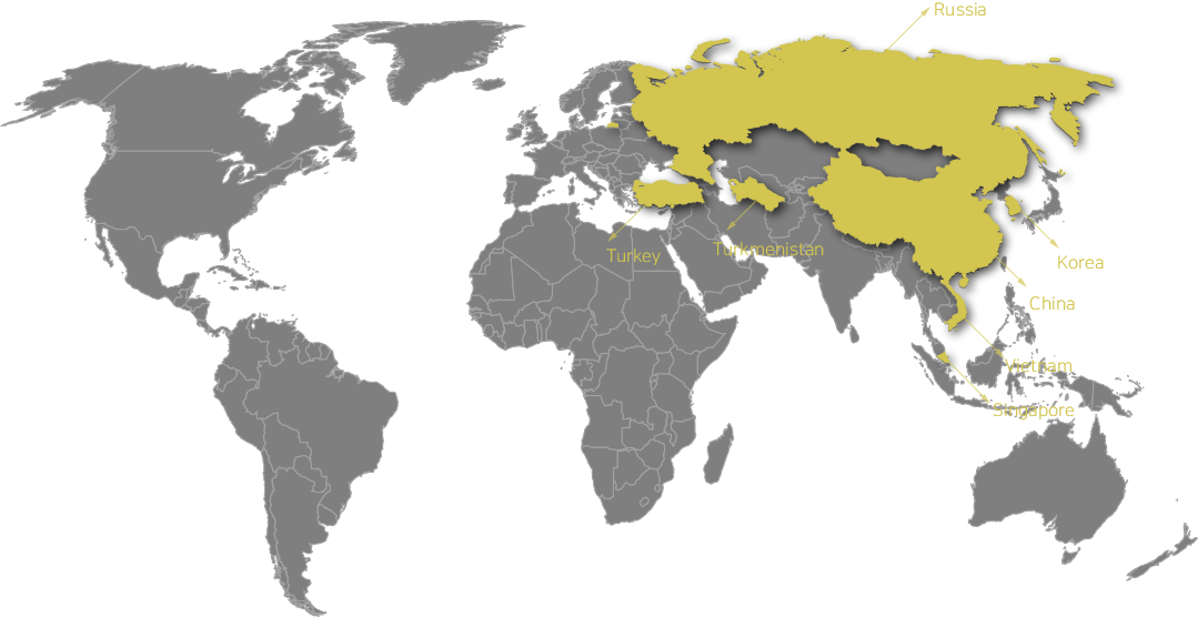 CTC world map Petrochemistry